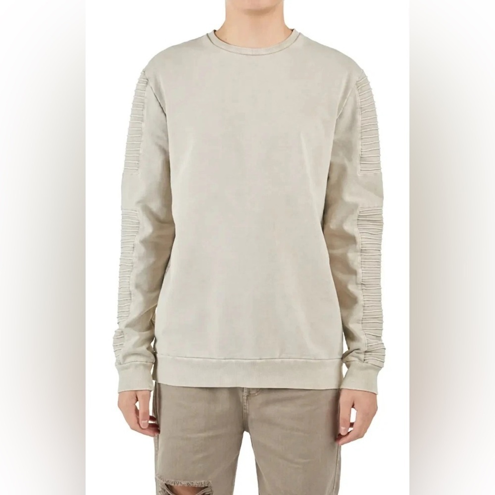 Nana Judy Nude Montana Crewneck Thick Sweatshirt Minimalist Moto Mens Sz Large